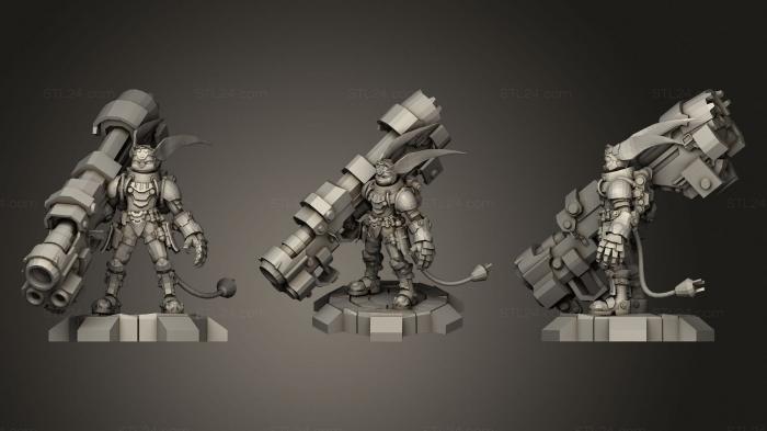 Figurines heroes, monsters and demons (Ratchet, STKM_3311) 3D models for cnc